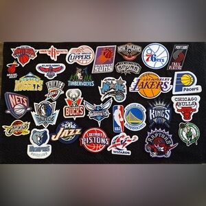 Full Set NBA Team Logo Embroidered Iron / Sew on Patches Full Set 31 pcs